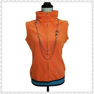 Sunice FF54 Fleece Vest Orange Size Medium